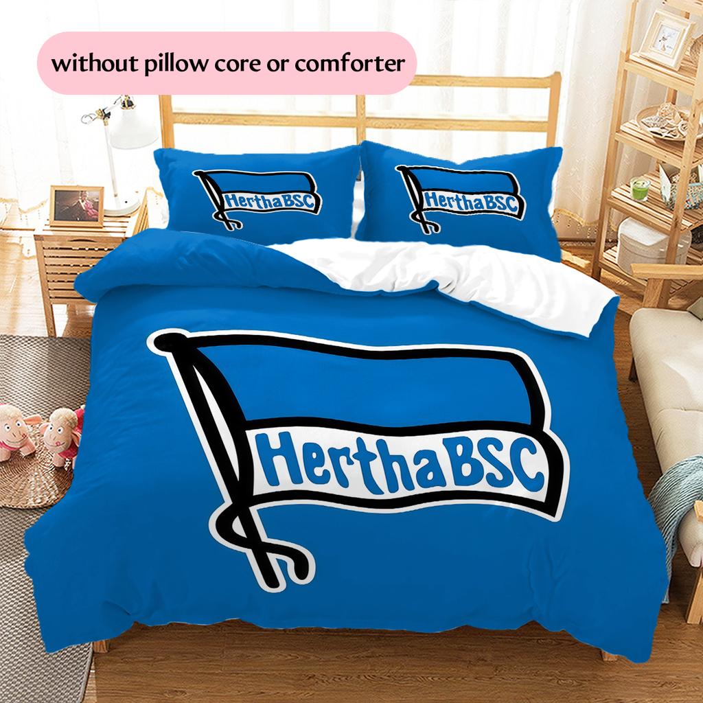 Biancheria da letto con motivo Hertha BSC Berlin Decorazione per la casa Regalo di compleanno (1 * copripiumino + 2 * federa, senza nucleo)