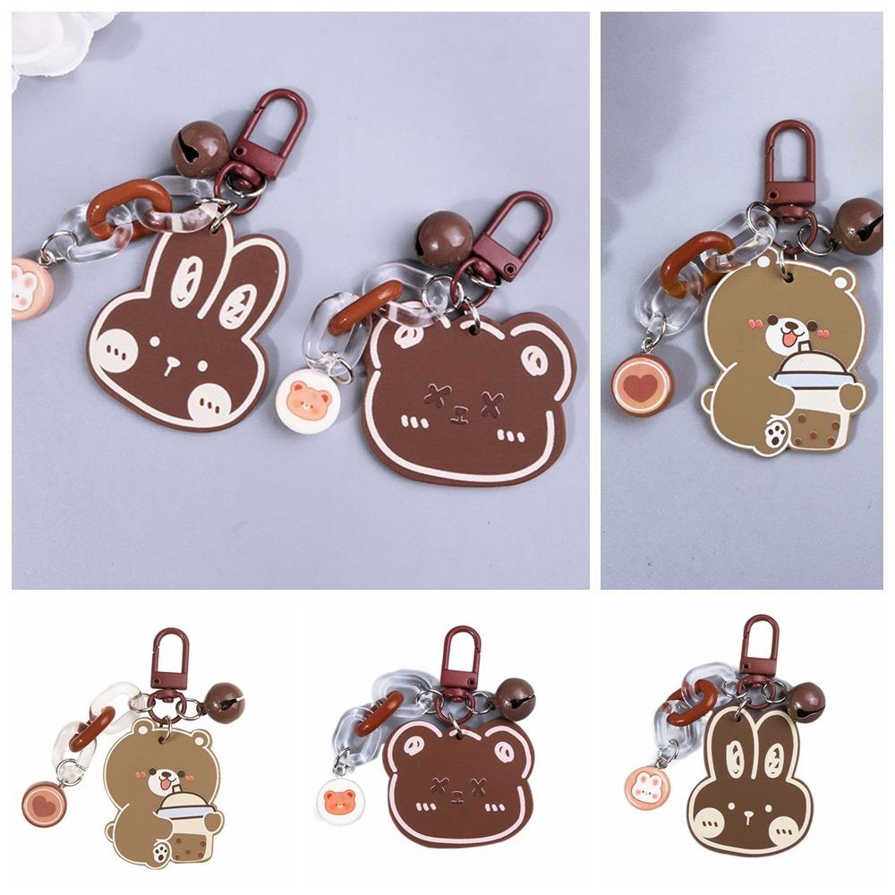

Мультяшный мультяшный брелок для ключей Маленький медведь Акриловый брелок для ключей Подвеска Кролик Подвеска Аксессуары для рюкзака