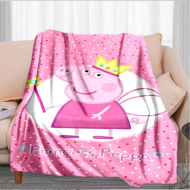 Princess Peppa Blanket Suitable for Sofas, Beds, Offices, And Camping - Perfect Gift for Halloween Christmas