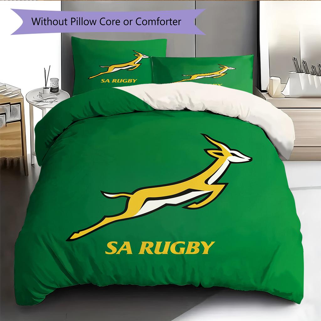 Springboks Pattern Bedding Home Decoration Birthday & Festival Gift (1 * Duvet Cover + 2 * Pillowcase, Without Core)