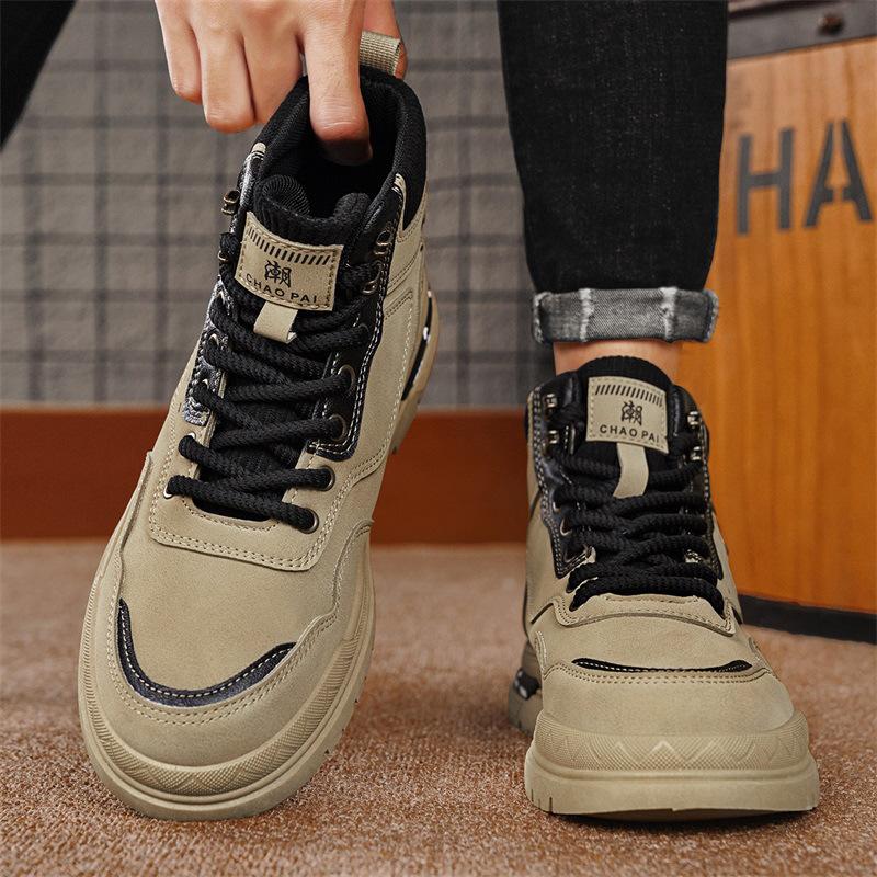 High Top Men'S Sports Martin Boots Height Increasing Outdoor Leisure Travel Tide Boots Men'S Boots