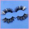 1 Pair Fluffy 25MM Mink Eyelashes Colored Lashes  Bulk Wholesale Pink White Red Blue 5D Mink Lashes Supplies Makeup Tools