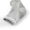 (Gray) Heel Anti Crack Sleeve With Gel Moisturizer For Overnight Treatment - Gray Half Socks