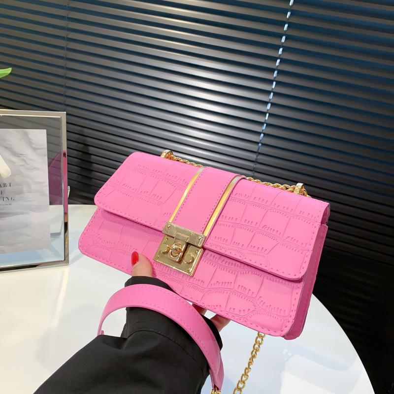 Bags Underarm Bag New Fashion Chain Bag Casual Stone Pattern Commuter Shoulder Bag