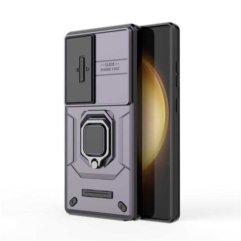 

Противоударный чехол для Samsung Galaxy S25 Ultra Чехол Samsung S25 Ultra Магнитная задняя крышка для Samsung S25 Ultra Чехол с выдвижным окошком For Samsung S25 фиолетовый