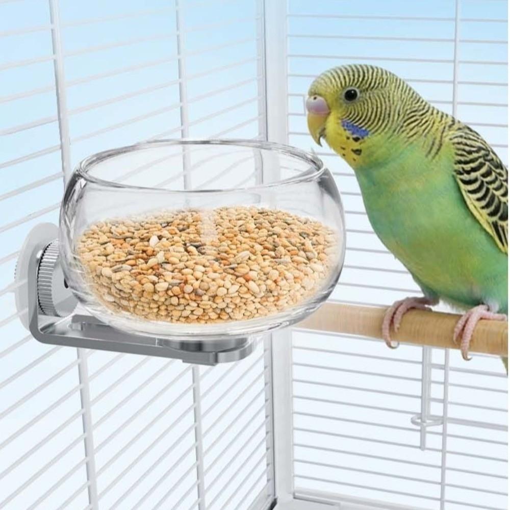 Large Capacity Magnetic Bird Feeding Bowl Bite Resistant Parrot Food Cup for Parrots
