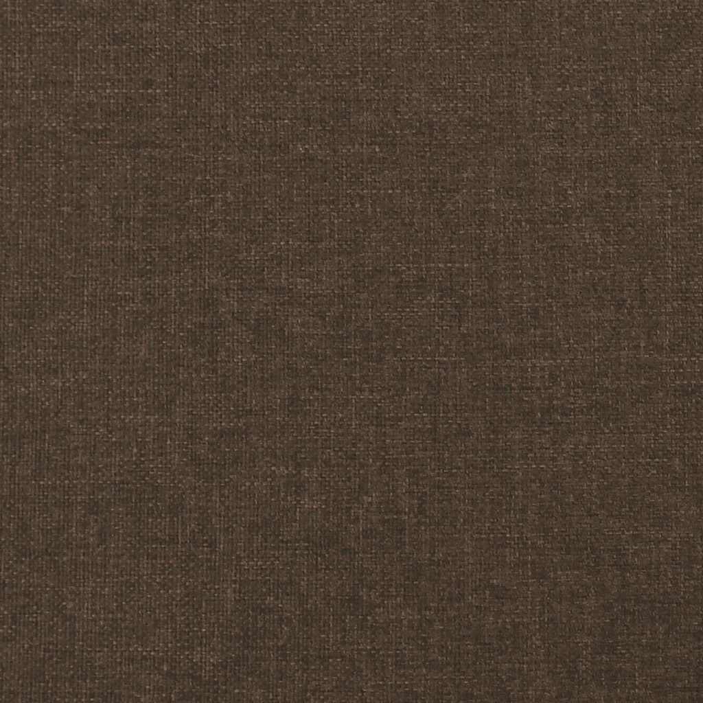 Bed Frame without Mattress Dark Brown 120 x 190 cm Fabric
