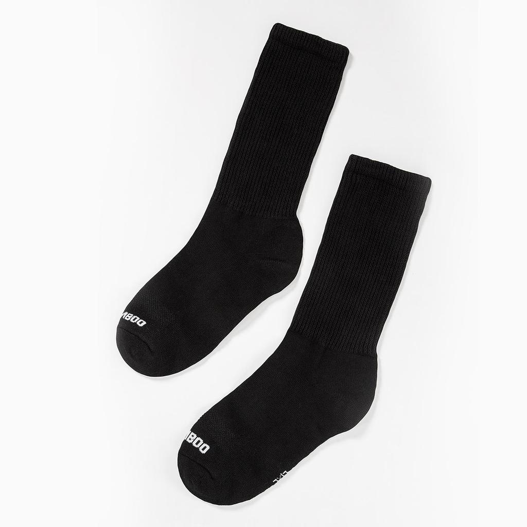 Bamboo Fiber Plus Size, Non-binding Mid-calf Socks for Elderly Men & Women