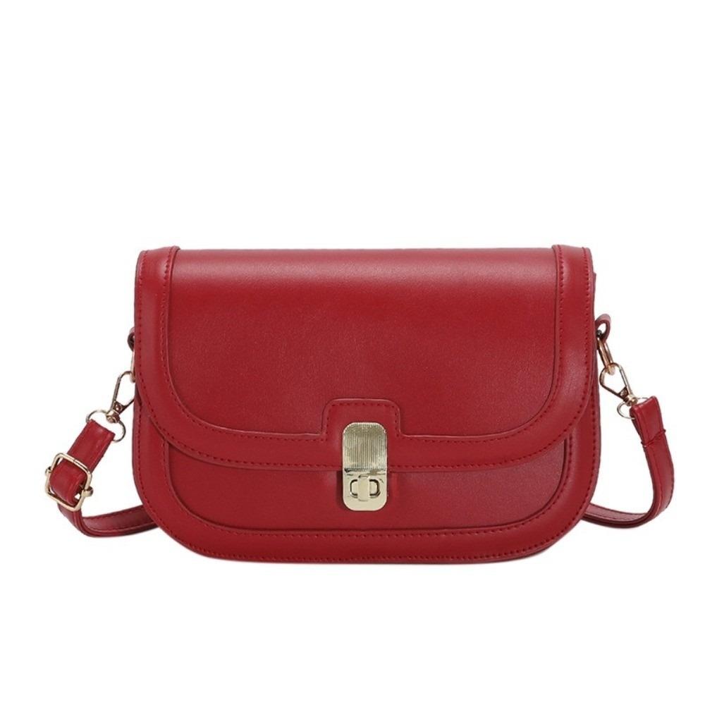 Korean Style PU Leather Shoulder Bag Square Women Underarm Bag Simple Crossbody Bag  Outdoor