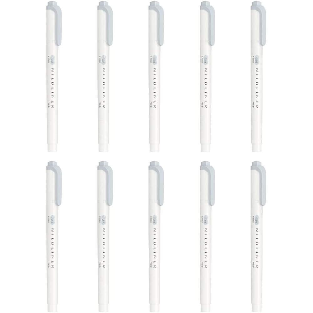 Zebra Highlighter Mild Cool Gray 10-pack B-WKT7-MCGR