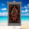 Christmas Printed Beach Towel Soft Quick Dry For Indoor Outdoor Home Use Holiday Gift