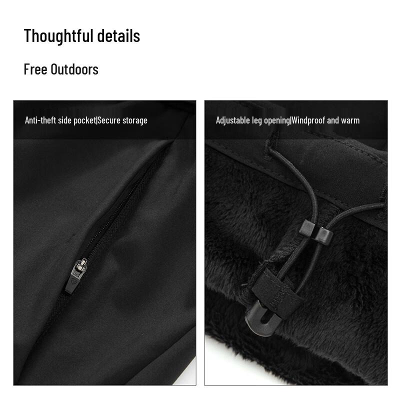 Nosilanda Yueye Men's Thick Windproof Casual Snow Pants NXPFT5756E