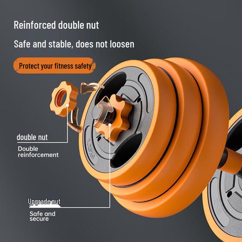 Adjustable Weight Dumbbell Barbell Kettlebell Set