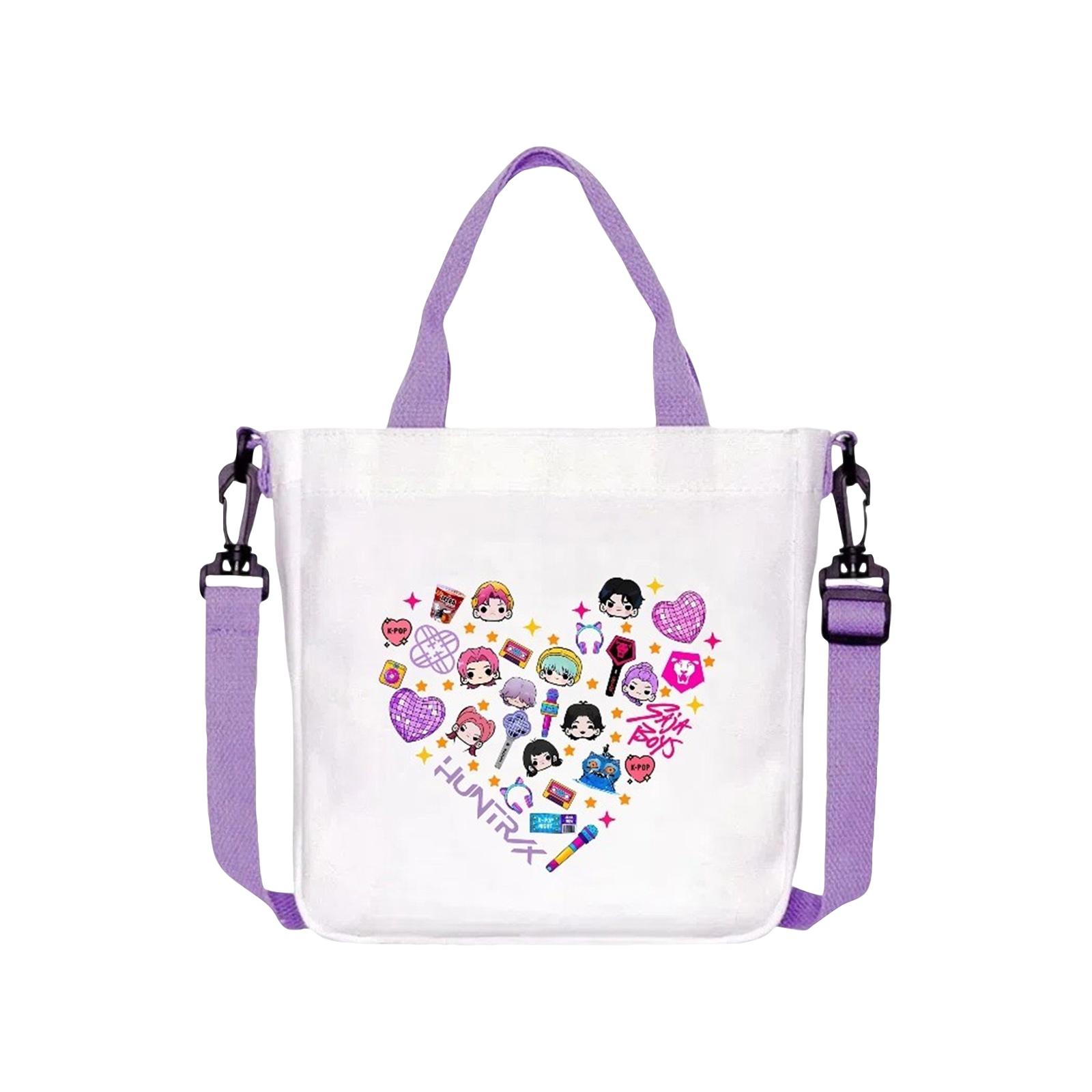 

Плакат женской группы, напечатанный на холщовой сумке, стиль для фанатов, сумка на молнии для поддержки, женская сумка One Size