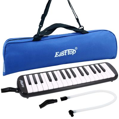 Melódica East top para Escola Primária Piano Melódico Leve para com Limpador e Estojo 32 Teclas Estudantes, Crianças, Bocal, Mangueira, Mesa/Em Pé