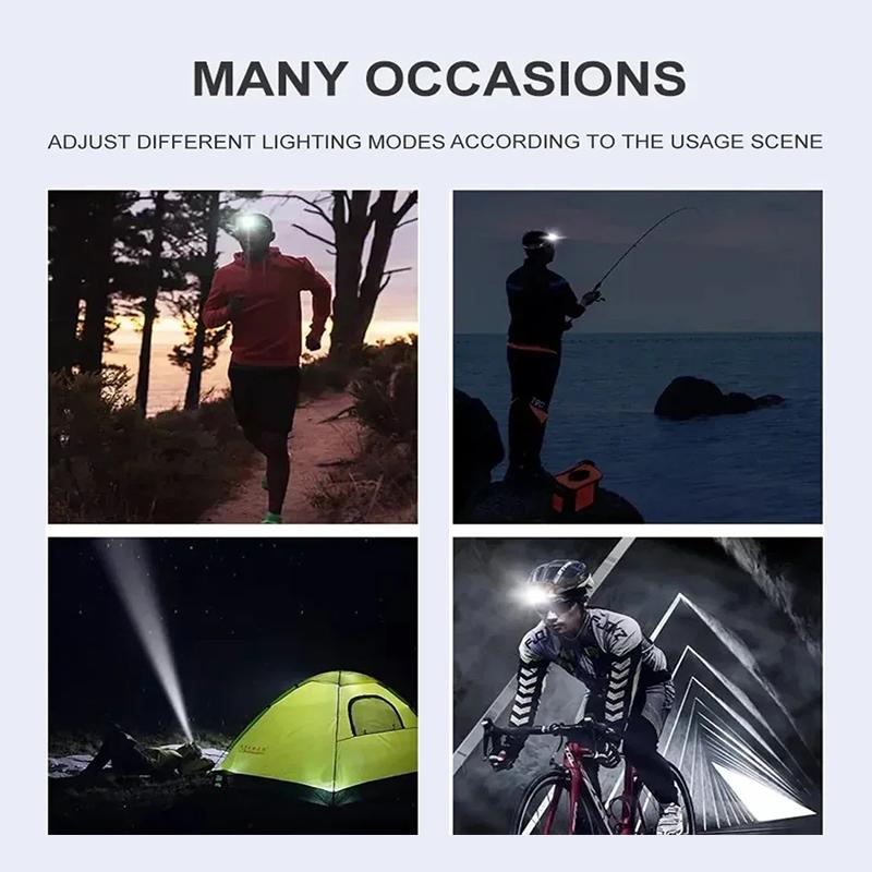 9 Led Strong Light Headlamp Portable Fishing Camping Outdoor Head Lamp Work Flashlight Camping Tools for Outdoor Fishing