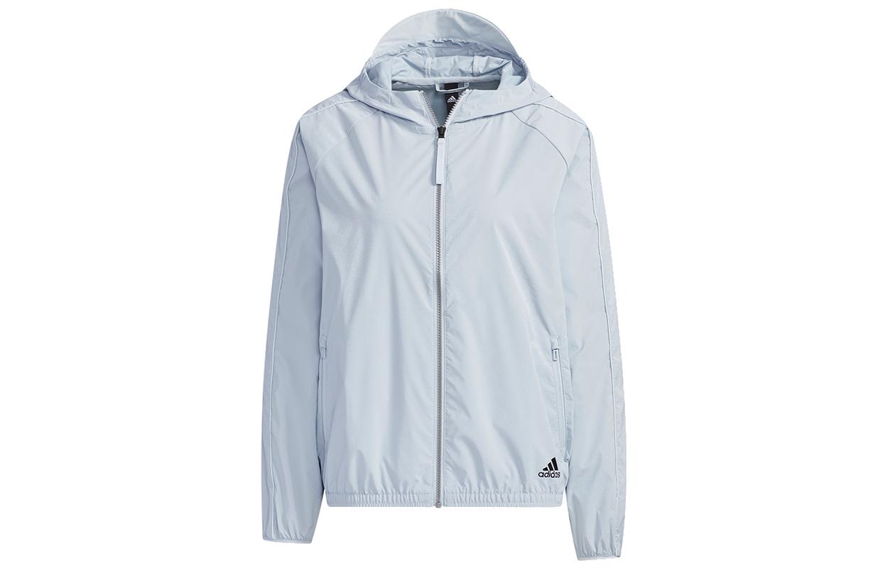 Adidas Windbreaker Jacket Women s Light Blue GP0669 S