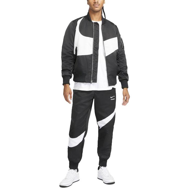Nike Sportswear Swoosh Therma-FIT Reversible Bomber Jacket Black/Photon Dust DD6056-010