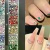 Mix 3D Flatback Nail Rhinestones 12 Grids Mini Crystal Diamonds For Nail Art Glitter Charm Decorative DIY Manicure Art Accessor