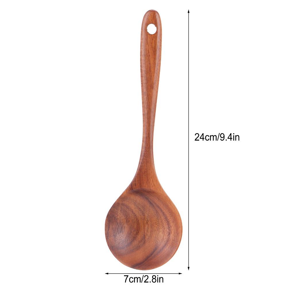 Wooden Seasoning Spoon Random color Kitchen Spoon Easy Grip Stirring Spoon  Family Dining