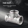 Four-Way Stainless Steel Inner and Outer Thread Elbow Reducer for Water Pipes