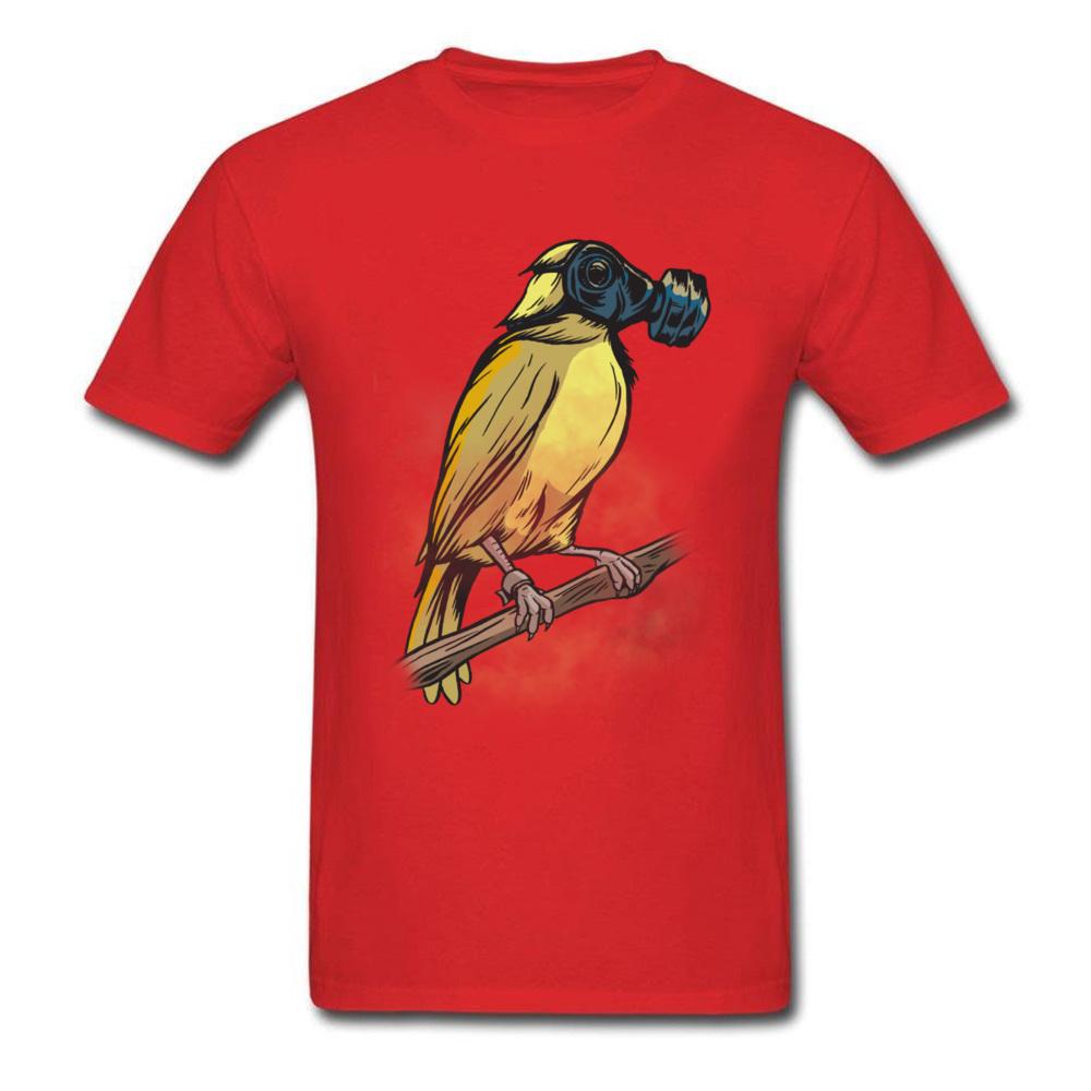 

Funny Design Contaminated Canary 2018 Unisexs Famous Brand Animal Birds T-Shirt Pure Cotton O Neck Novelty Gas Tops/Tees S