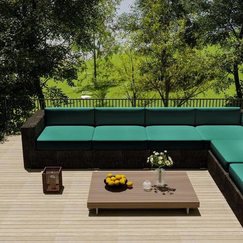 Sun-proof Anti-Dust Furniture Protector Cover Outdoor Sofa Cover Home Hotel Garden Patio Waterproof Rattan Corner Sofa Cover