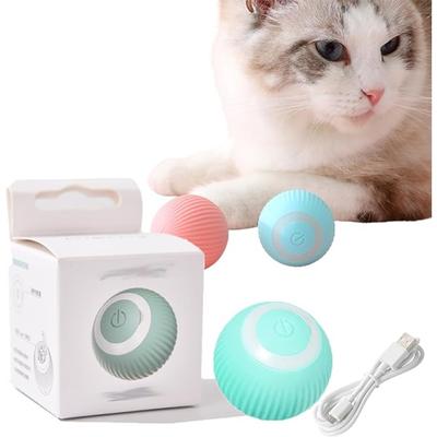 Pet Smart Toy Automatic Rolling Ball Resistant Biting Gravity Recharging Toy Ball Interactive for Teasing Cats Training Supplies