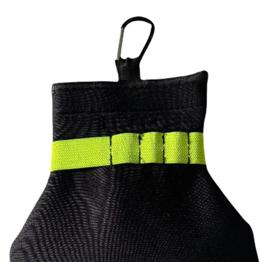 Portable Golf Ball Tee Holder With Metal Clip Golf Stud Pocket Golf Tee Bag  For Golfers