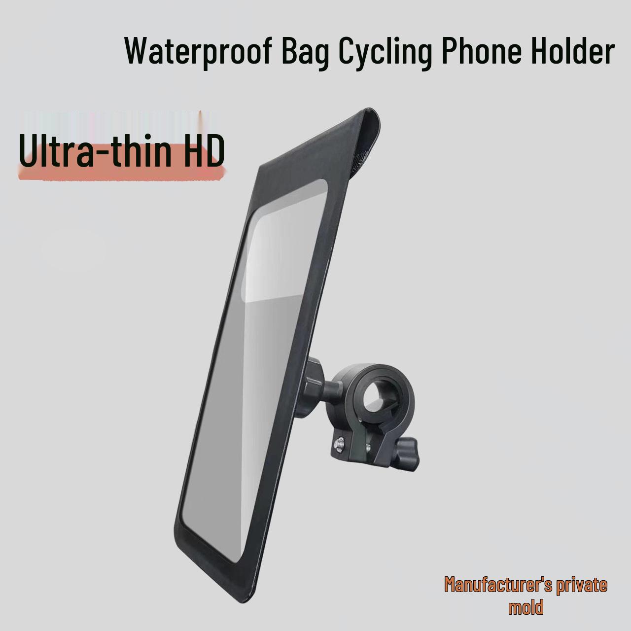 

Waterproof Touchscreen Phone Bag with Sticker Holder for Food Delivery Riders