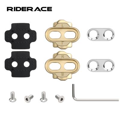 Adattatore convertitore per tacchette per pedali da bicicletta, sgancio rapido, battitore a sgancio rapido, pedale di bloccaggio per mountain bike, pedivella in metallo, set di viti