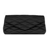 Saint Laurent Ysl Sade Gold Logo Quilted Zip Lambskin Envelope Clutch Large Women clutch Black 655004-FAAC2-1000