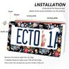 Floral License Plate Frame,Colorful Flowers Cute License Plate Frame 2 Pack Car Accessories Aluminum License Plate Covers for Men Women 2 Holes with