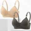 Japanese Style Seamless Deep V Triangle Bra for Women - Wire-Free with Small Bust Support