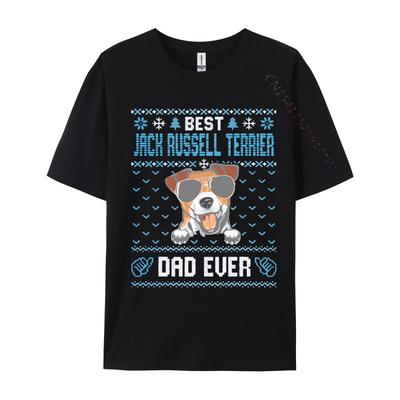 Brand New Unisexs T Shirts Cotton Best Jack Russell Terrier Dad Ever Ugly Tshirt Tops Shirts Camisetas Crazy