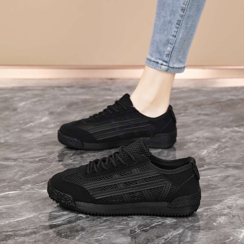 Plus Size Women's Shoes 41-43 Hollow Sports Sandals 42 Summer Breathable Mesh Feet Wide Fat Sports Forrest Gump Shoes Women