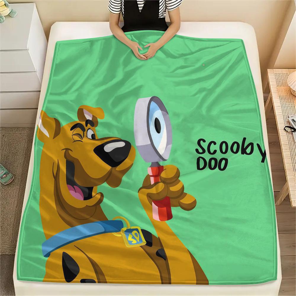 Scooby Flannel Blanket, High Quality Comfortable for All Seasons, Home Decor, Warmth and Comfort