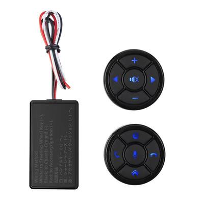 Controlador Multifuncional de Volante para Carro Botão Remoto de Controle Sem Fio do Volante com 2 Controladores Redondos