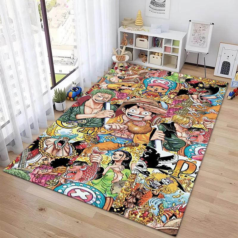 Starring the Japanese Cartoon ONE PIECE Monkey D. Luffy Carpet Is Suitable for Living Room and Bedroom Doormats Office Balcony Decorative Carpet V20