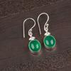 Green Onyx Gemstone 925 Sterling Silver Handmade Jewelry Earrings 1.30" For Wife EE-6-31
