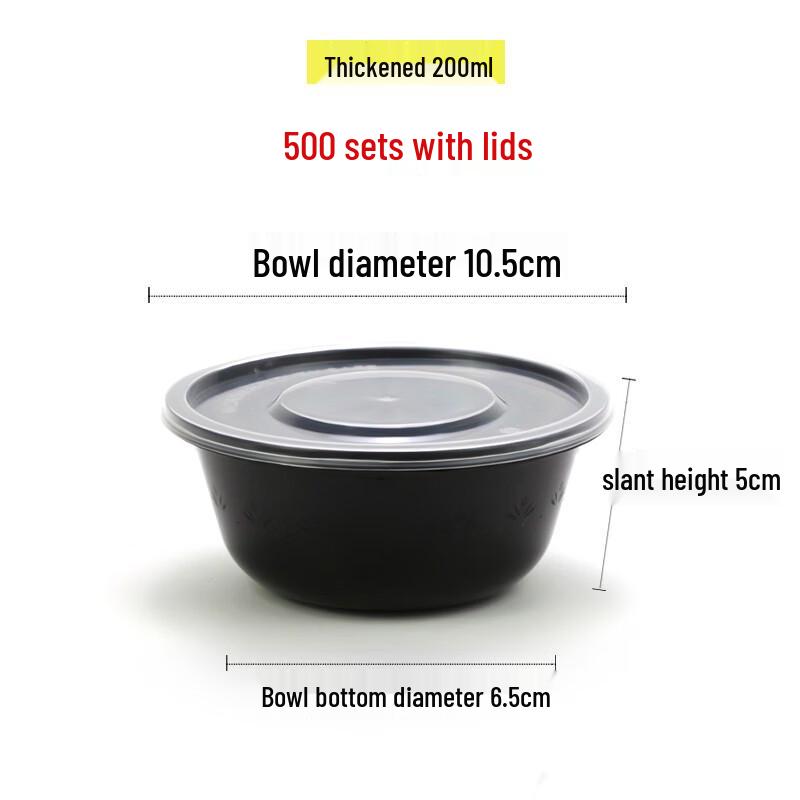 Disposable Round Plastic Meal Prep Containers