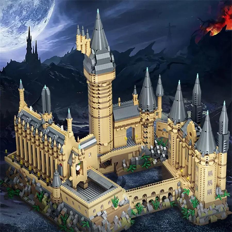Creative Design Medieval Magic Castle Custom Creation Micro Bricks School Architecture Palace Model Building Up Cubes Set Gifts for Kid Assembly