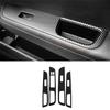 Car Carbon Decal Car Window Lift Button Switch Panel Stickers For Nissan TIIDA 2005-2010 Accessories-A87Q
