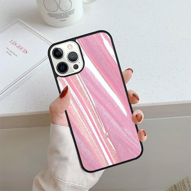 Iridescent Holographic Art Phone Case For iPhone 17 Air 14 15 16 13 12 Cover For Apple Pro Max 6S Plus Coque