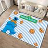 15 Sizes S-Sesame S-Street Theme Carpet Rug for Living Rooms Bedroom Entrance Door Decor Mat, Kids' Play Non-slip Mat Great Gift