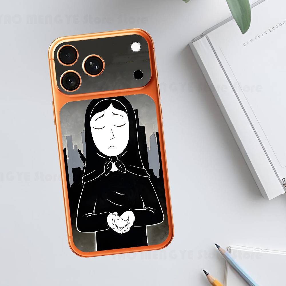 

Persepolis Comics Plain Decal Skin For IPhone17 Pro ProMax Back Film Cover Wrap Anti-scratch Durable Sticker iPhone17promax