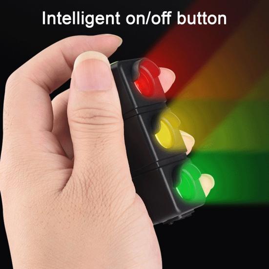 Traffic Light Bicycle Taillight 3 Colors USB Rechargeable MTB Road Sausage Mouth Night Mountain Bike Cartoon