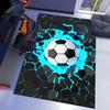 Soft Non-Slip Soccer Ball Pattern Area Mat - Children's Game Room Bedroom Beside Soft Mat  Living Room, Bedroom Entrance Doormat