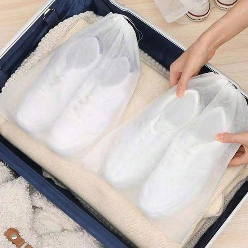 1pcs Shoes Closet Bag Non-Woven Travel Bag Box Drawstring Bag For Sneaker For Gym Slippers For Running Wash Bag Toiletry Travel Bag Makeup Storage 24x38cm