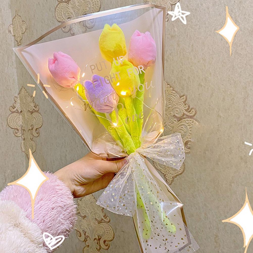 26cm Kawaii Tulip Plush Toys Stuffed Plants Tulip Succulent Kids Party Stuffed Plush Valentine U4Q6
